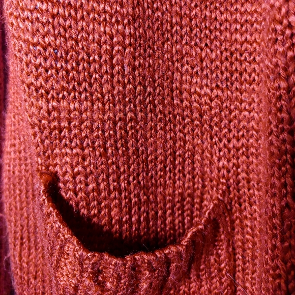 Northern Reflections Orange Open Cardigan - Picture 8 of 9